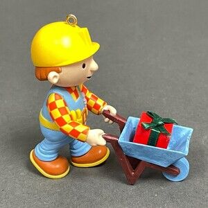 Bob the Builder 2007 Hit/K Chapman Wheelbarrow Present Christmas Tree Ornament